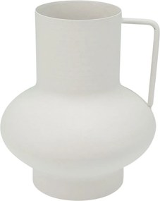 Váza 15 cm, biely zinok