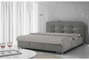 Posteľ Landron, Rozmer postele: 180x200, Dostupné poťahy: ekokoža Soft 011 (čierna)