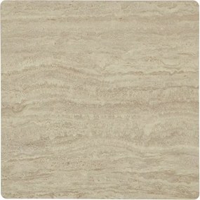 Okrúhly jedálenský stôl NELVO 90 cm, travertín/kašmír
