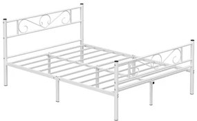 Kovová manželská posteľ 140 cm RMB063W01