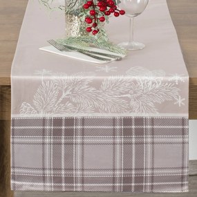 VIANOČNÝ BEHÚŇ NA STÔL HOLLY 40X140 CM VZOROVANÁ