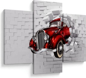 Obraz - Červené auto (90x60 cm)