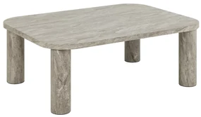 Konferenční stolek Solano 100 cm šedý mramor