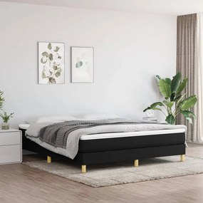 Rám na boxspring posteľ čierny 160x200 cm látka