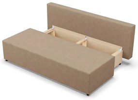 Dvojmiestna pohovka FERMO Lux rozkladacia, cappuccino