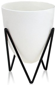 Biely samozavlažovací kvetináč Tomasucci Poppy, ø 19 cm