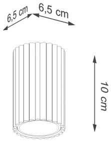 Brilagi - Bodové svietidlo CRESTO 1xGU10/10W/230V 10 cm krémová