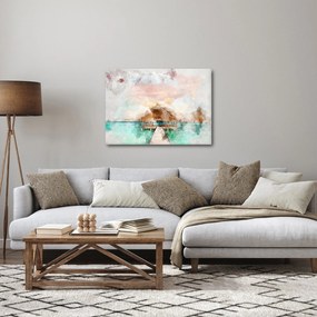 Obraz - Maledivy, drevené mólo (70x50 cm)
