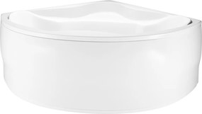 Veľká symetrická akrylová rohová vaňa na nožičkách s krytom Beta 150x150