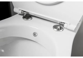 Sapho - WC kombi s bidetovou sprškou, zadné odpadové pripojenie, keramika/biela