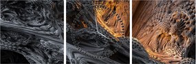 Obraz - Pohľad do stredu (s hodinami) (90x30 cm)