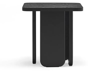 Odkladací stolík arq 48 x 48 cm čierny MUZZA