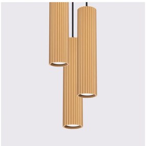 Závesné svietidlo v zlatej farbe ø 19,5 cm Gleam – Sollux