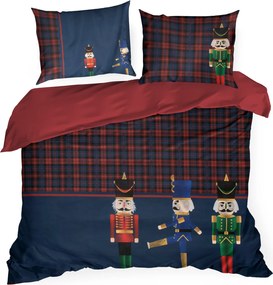 VIANOČNÉ OBLIEČKY Z MIKROVLÁKNA PETER 160X200 CM, 2KS 70X80 CM VZOROVANÉ