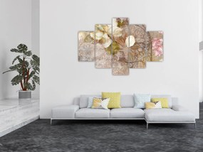 Obraz - Kvetinový ornament (150x105 cm)