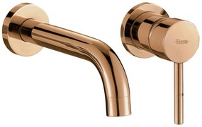 Rea Lungo, podomietková umývadlová batéria, iBox, ružové-zlato, REA-B8548