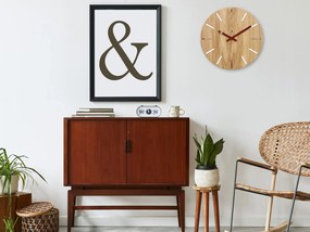 Nástěnné hodiny Wood Solo hnědé