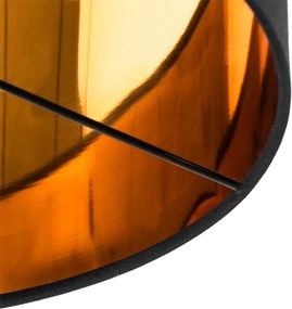 Inteligentná stojaca lampa čierna so zlatým okrúhlym tvarom vrátane WiFi A60 - VT