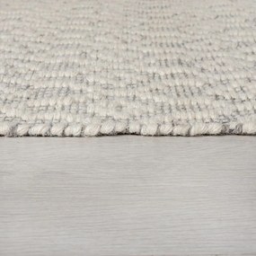 Flair Rugs, Ručne tkaný kusový koberec Nur Wool Dream Grey/Ivory, 120x170, šedá, obývacia izba