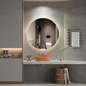 Erga Sofia, okrúhle LED zrkadlo 70cm, 1610 lm, 3 farby svetla, ERG-V01-207-7070