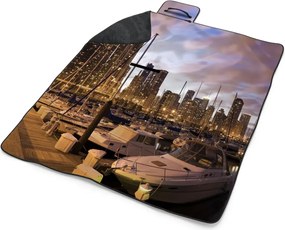 Sablio Plážová deka Mestský prístav: 200x140 cm