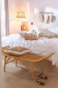 Prírodná ratanová dizajnová lavica Ana Rattan - 120*41*49 cm