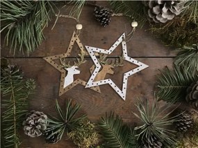 Vianočná dekorácia KL-21X12 hnedá (2 ks)