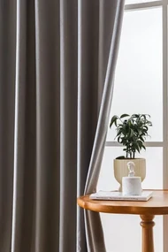Zatemňovacie závesy VELVET svetlosivé 140x250 cm (2 ks), kovové krúžky