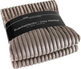 Deka Prag 150x200 cm, šedohnedá%