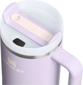 Termoska so slamkou z nehrdzavejúcej ocele v levanduľovej farbe 1,18 l Quencher H2.O FlowState™ Tumbler Purple Dust – Stanley