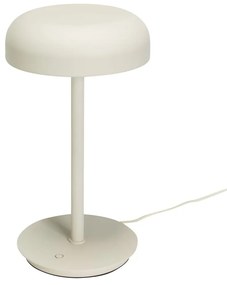 Krémová LED stmievateľná stolová lampa (výška 37 cm) Velo – Hübsch