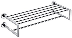 Sapho Sapho, X-ROUND polička na uteráky dvojitá 650mm, chróm, XR416