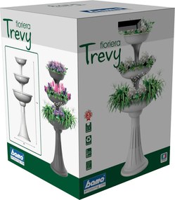 BAMA Kvetináč TREVY FIORIERA, hnedý