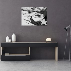 Obraz - Zimné cappuccino (70x50 cm)