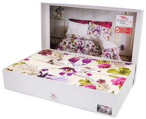 SATÉNOVÉ OBLIEČKY LUXURY PREMIUM KALINA 160X200 CM, 2KS 70X80 CM VZOROVANÉ