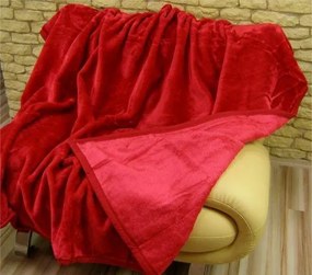 Luxusné deky z akrylu 160 x 210 cm červená