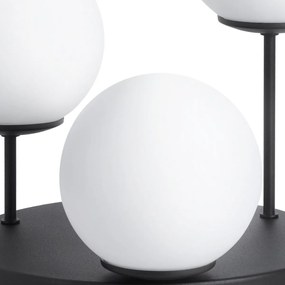 Stropné svietidlo Florence, 3x biele sklenené tienidlo, b, o