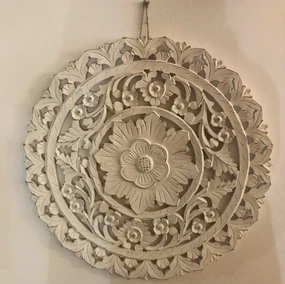 Orientálna drevená mandala Najib