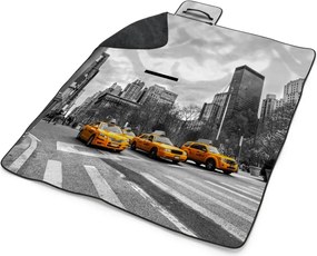 Sablio Plážová deka Žlté taxíky : 200x140 cm