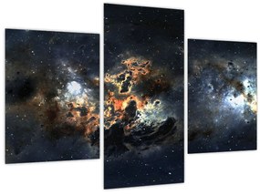 Obraz - Vesmír s hmlovinou (90x60 cm)