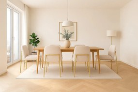 Jedálenská stolička Zafiro Gold, béžová (S2440)