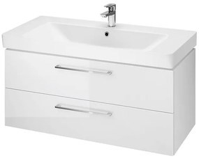 Cersanit Mille, sada závesnej skrinky a umývadla 100cm, biela lesklá, S801-330-DSM