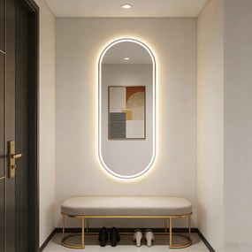 Ekspand LED zrkadlo 45x80cm oválne