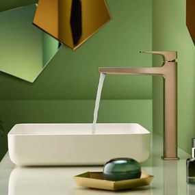 HANSGROHE Metropol páková batéria pre umývadlové misy, s odtokovou súpravou Push-Open, plná páka, výška výtoku 259 mm, kartáčovaný bronz, 32512140