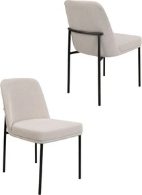 Jedálenská stolička Zafiro Black, béžová (S2440)