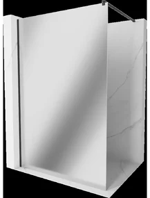 Mexen Kioto sprchová stena 90 x 200 cm, zrkadlo 8 mm, čierna - 800-090-101-70-50