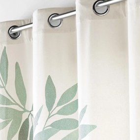 Bielo-zelený záves 140x260 cm Nymphea – douceur d'intérieur