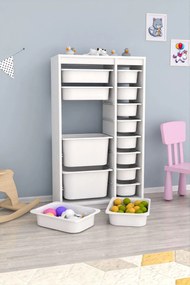 Organizér na hračky Dremonka 6 (biela). Akcia -22%. Vlastná spoľahlivá doprava až k Vám domov. 1124287