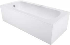 Mexen Vega obdĺžniková vaňa 180 x 80 cm s krytom, biela - 55011808000X