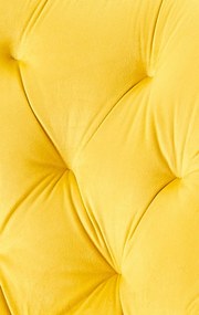 Jedálenská stolička Wallace - zamat - Žltá